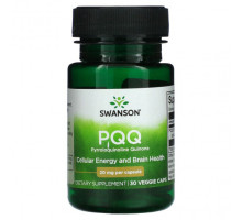 Антиоксиданты Swanson, PQQ, 20 мг, 30 растительных капсул
