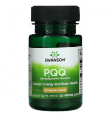 Антиоксиданты Swanson, PQQ, 20 мг, 30 растительных капсул