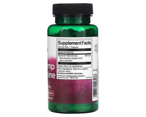 Swanson, Wild Shrimp Glucosamine, 500 mg, 90 Capsules Swanson, Wild Shrimp Glucosamine, 500 mg, 90 Capsules