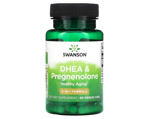 Swanson, DHE & Pregnenolone, 60 Veggie Caps