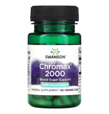 Swanson, Chromax 2000, 2000 мкг, 60 растительных капсул