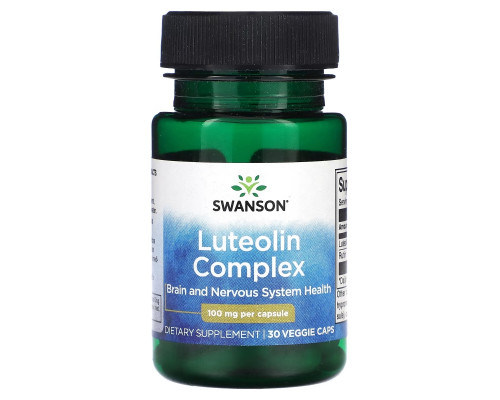 Swanson, Luteolin Complex, 100 mg, 30 Veggie Caps