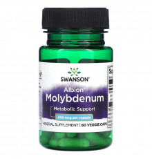 Swanson, Albion Molybdenum, 400 mcg, 60 Veggie Caps