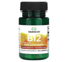 Витамины группы B Swanson, Витамин B12`` 60 пастилок