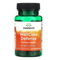 БАДы для укрепления иммунитета Swanson, WellCore Defense, 30 вегетарианских капсул