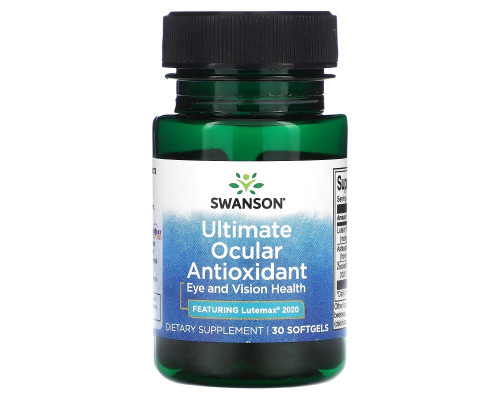 Swanson, Ultimate Ocular Antioxidant, 30 Softgels Swanson, Ultimate Ocular Antioxidant, 30 Softgels