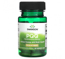 Антиоксиданты Swanson, PQQ, пирролохинолинхинон, 10 мг, 30 растительных капсул