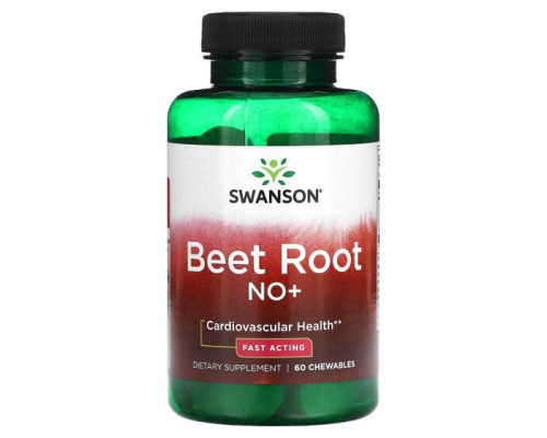 Овощи Swanson, Свекла NO +, 60 жевательных таблеток Овощи Swanson, Свекла NO +, 60 жевательных таблеток
