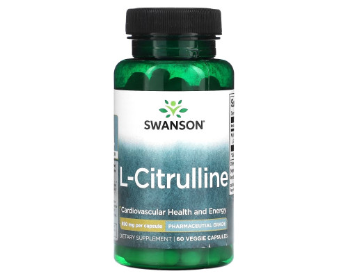 Swanson, L-Citrulline, 850 mg, 60 Veggie Capsules Swanson, L-Citrulline, 850 mg, 60 Veggie Capsules