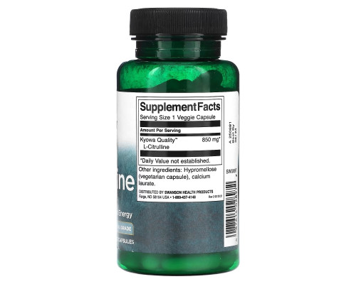 Swanson, L-Citrulline, 850 mg, 60 Veggie Capsules Swanson, L-Citrulline, 850 mg, 60 Veggie Capsules