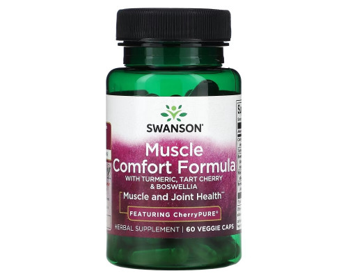 Swanson, Muscle Comfort Formula, 60 Veggie Caps Swanson, Muscle Comfort Formula, 60 Veggie Caps