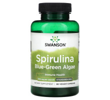 Swanson, Spirulina Blue-Green Algae, 500 mg, 90 Veggie Capsules
