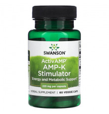 Растительные экстракты и настойки Swanson, ActivAMP AMP-K Stimulator, 225 мг, 60 растительных капсул