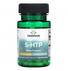 Swanson, 5-HTP, 200 мг, 60 капсул