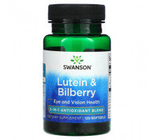 Для глаз Lutein & Bilberry, 120 Softgels