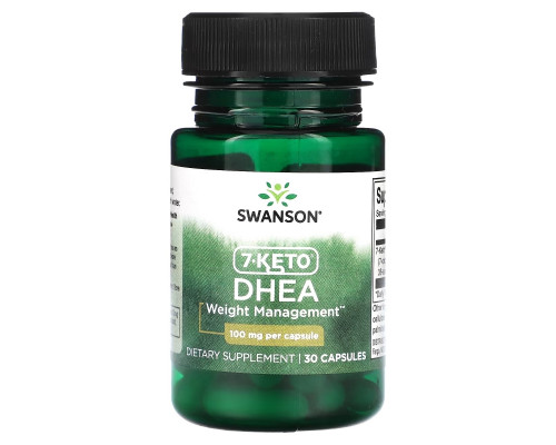 Swanson, 7-Keto DHEA, 100 mg, 30 Capsules Swanson, 7-Keto DHEA, 100 mg, 30 Capsules