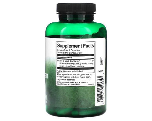 Swanson, White Kidney Bean Extract, 500 mg, 180 Capsules