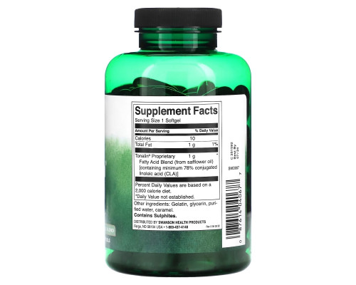 Swanson, Tonalin CLA, 1,000 mg, 180 Softgels Swanson, Tonalin CLA, 1,000 mg, 180 Softgels