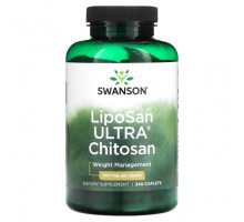 Для похудения и контроля веса Swanson, LipoSan Ultra, хитозан, 500 мг, 240 капсул