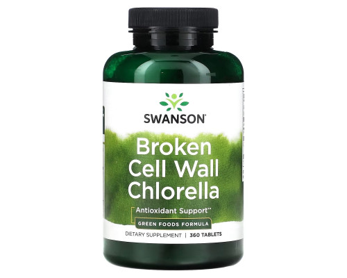 Swanson, Broken Cell Wall Chlorella, 360 Tablets Swanson, Broken Cell Wall Chlorella, 360 Tablets