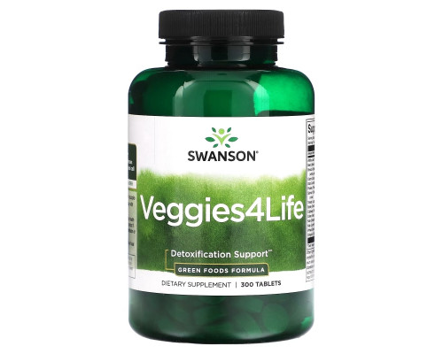 Swanson, Veggies4Life, 300 Tablets