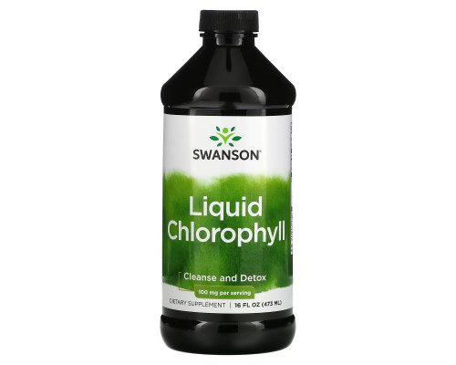 Swanson, Liquid Chlorophyll, 100 mg, 16 fl oz (473 ml) Swanson, Liquid Chlorophyll, 100 mg, 16 fl oz (473 ml)