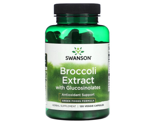 Swanson, Broccoli Extract with Glucosinolates, 120 Veggie Capsules Swanson, Broccoli Extract with Glucosinolates, 120 Veggie Capsules