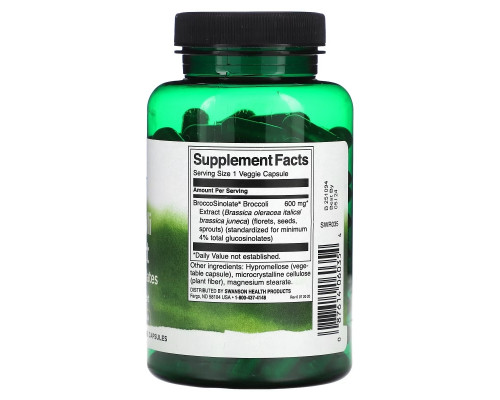 Swanson, Broccoli Extract with Glucosinolates, 120 Veggie Capsules Swanson, Broccoli Extract with Glucosinolates, 120 Veggie Capsules