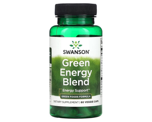 Swanson, Green Energy Blend, 60 Veggie Caps Swanson, Green Energy Blend, 60 Veggie Caps