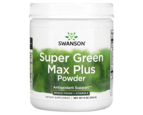 Зелень и зеленые овощи Super Green Max Plus Powder, 9 oz (255 g) Зелень и зеленые овощи Super Green Max Plus Powder, 9 oz (255 g)