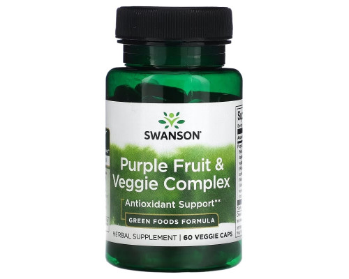 Swanson, Purple Fruit & Veggie Complex, 60 Veggie Caps Swanson, Purple Fruit & Veggie Complex, 60 Veggie Caps