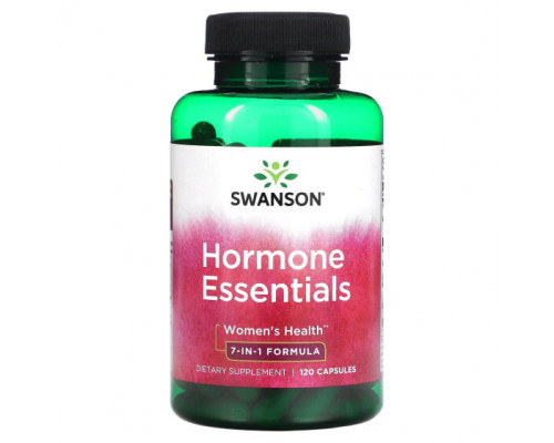 Женское здоровье Swanson, Hormone Essentials, для женского здоровья, 120 капсул Женское здоровье Swanson, Hormone Essentials, для женского здоровья, 120 капсул