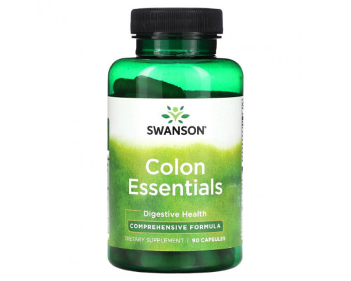 Для пищеварительной системы Swanson, Colon Essentials, 90 капсул Для пищеварительной системы Swanson, Colon Essentials, 90 капсул