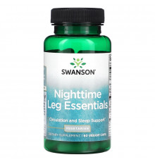 Swanson, Nighttime Leg Essentials, 60 Veggie Caps