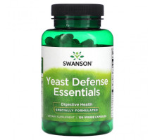 Для пищеварительной системы Swanson, Yeast Defense Essentials, 120 растительных капсул