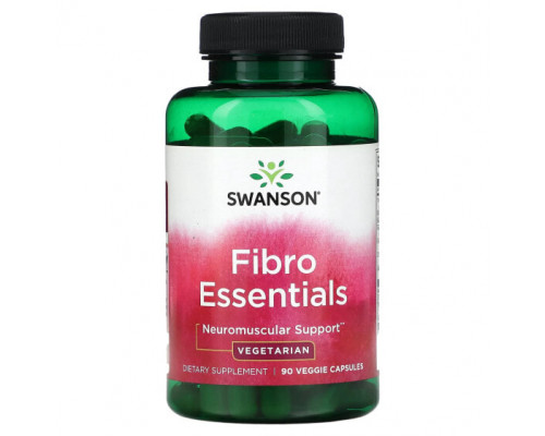 Витамины группы B Swanson, Fibro Essentials, 90 растительных капсул Витамины группы B Swanson, Fibro Essentials, 90 растительных капсул