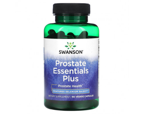 Мужское здоровье Swanson, Prostate Essentials Plus, 90 растительных капсул Мужское здоровье Swanson, Prostate Essentials Plus, 90 растительных капсул