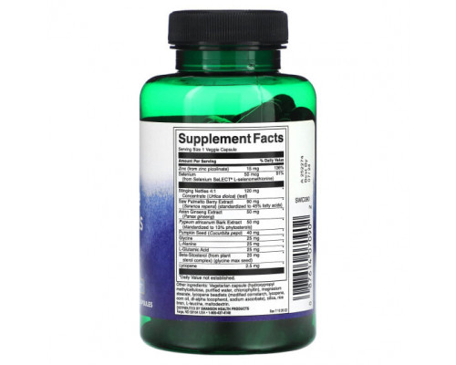 Мужское здоровье Swanson, Prostate Essentials Plus, 90 растительных капсул Мужское здоровье Swanson, Prostate Essentials Plus, 90 растительных капсул