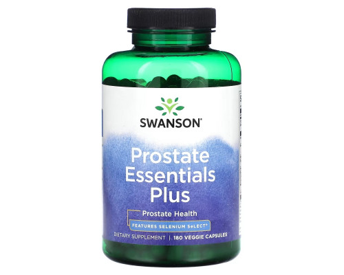 Swanson, Prostate Essential Plus, 180 растительных капсул
