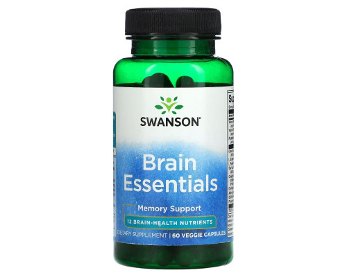 Swanson, Brain Essentials, 60 Veggie Capsules Swanson, Brain Essentials, 60 Veggie Capsules