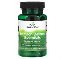 Для пищеварительной системы Swanson, Stomach Defense Essentials, 60 растительных капсул