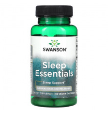 Для здорового сна Swanson, Sleep Essentials, 60 растительных капсул