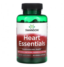 Для сердца и сосудов Swanson, Heart Essentials, 90 растительных капсул