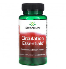 Растительные экстракты и настойки Circulation Essentials, 60 Veggie Caps