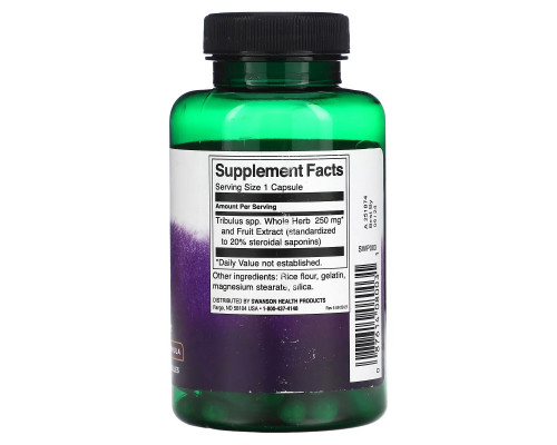 Swanson, Mega Tribulus Extract, 250 mg, 120 Capsules