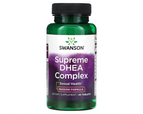 Мужское здоровье Swanson, Supreme DHEA Complex, 45 таблеток Мужское здоровье Swanson, Supreme DHEA Complex, 45 таблеток