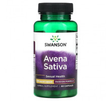 Растительные экстракты и настойки Swanson, Avena Sativa, 575 мг, 60 капсул
