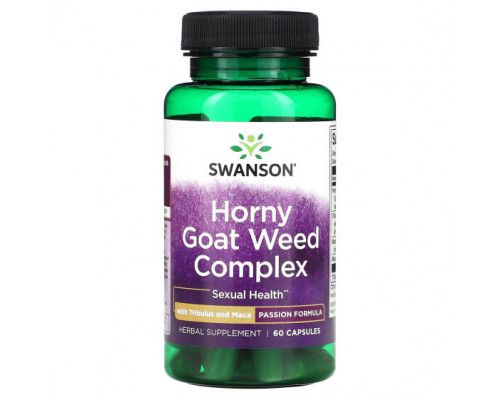 Мужское здоровье Horny Goat Weed Complex With Tribulus and Maca, 60 Capsules Мужское здоровье Horny Goat Weed Complex With Tribulus and Maca, 60 Capsules