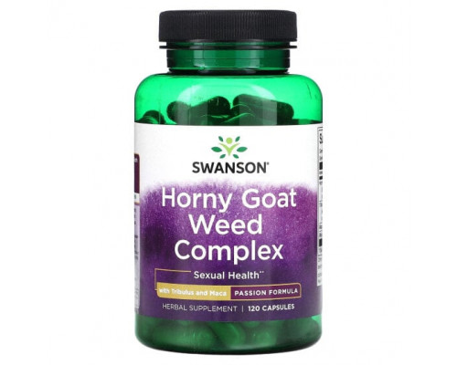 Мужское здоровье Horny Goat Weed Complex with Tribulus and Maca, 120 Capsules Мужское здоровье Horny Goat Weed Complex with Tribulus and Maca, 120 Capsules