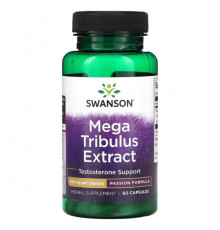 Мужское здоровье Swanson, Экстракт Mega Tribulus, 250 мг, 60 капсул